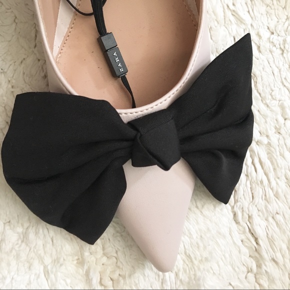 Zara Bow Block Heels - Picture 2 of 4